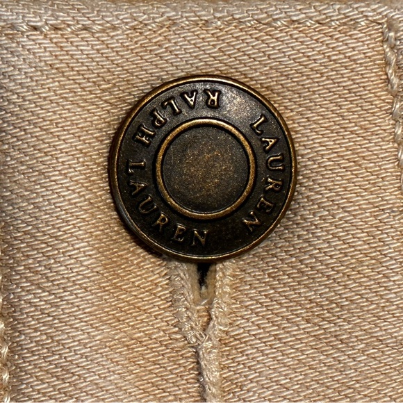 Lauren Ralph Lauren Women’s Modern Straight Tan Khaki Stretch Jeans Size 8P - Picture 10 of 13